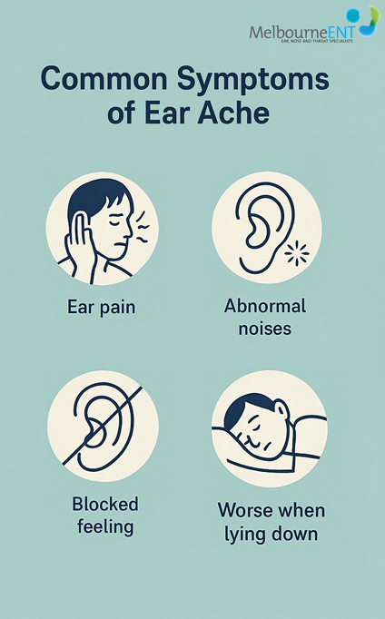 Common Symptoms of Ear Ache by Melbourne ENT Clinic Common Symptoms of Ear Ache by Melbourne ENT Clinic