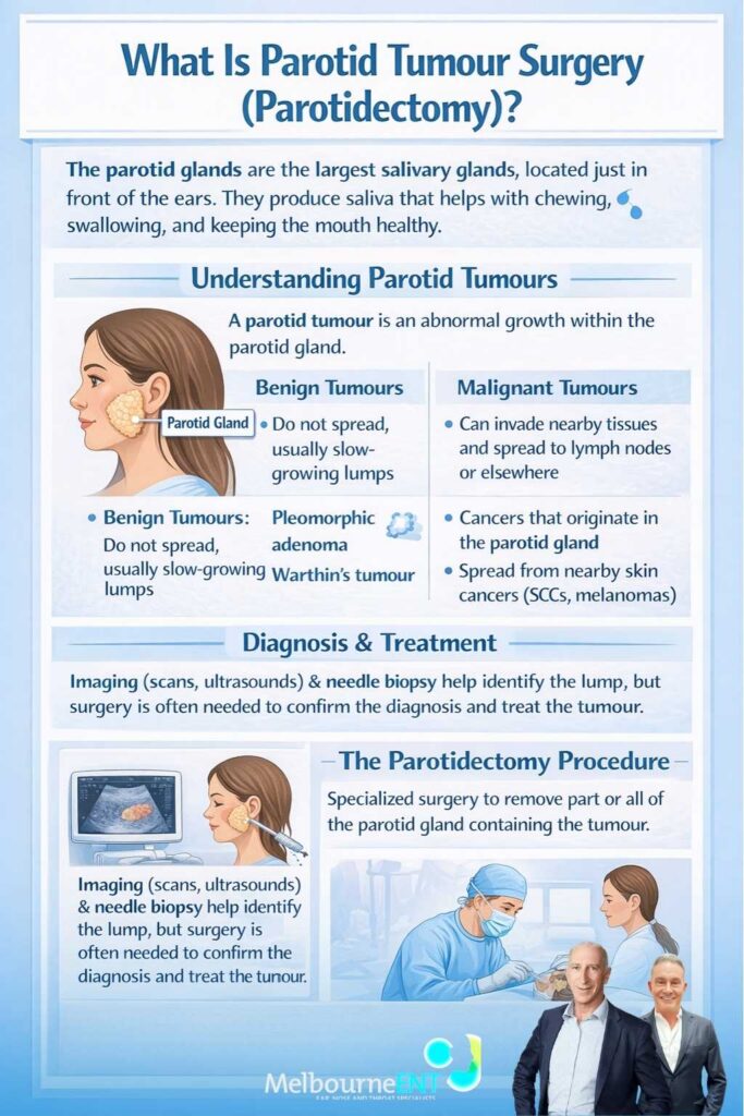 What is parotid tumour surgery (parotidectomy)?