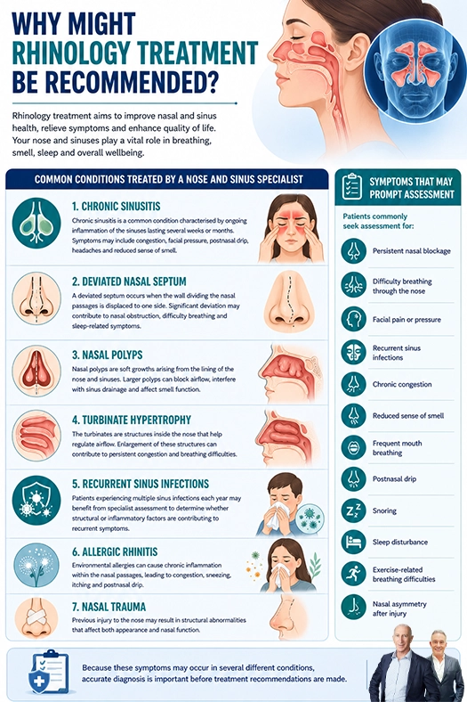 Why Might Rhinology Treatment be Recommended - Image by Melbourne ENT