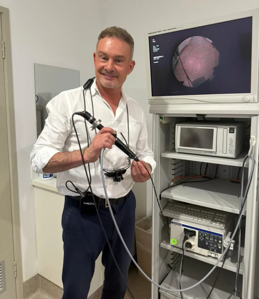 flexible endoscopy services at melbourne ent with simon braham